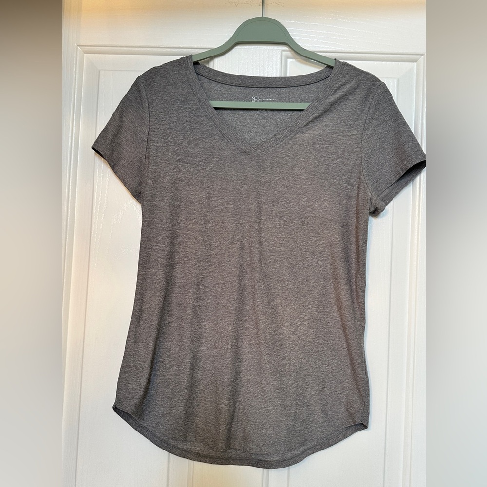 Gray V-Neck T-shirt